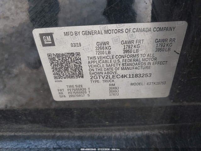 2019 GMC SIERRA 1500 LIMITED 9