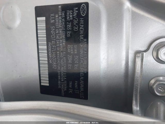 2020 HYUNDAI ELANTRA SE 9