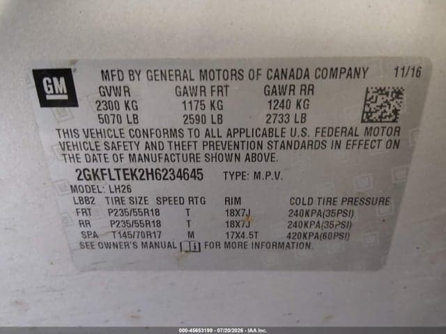 2017 GMC TERRAIN SLE-2 9