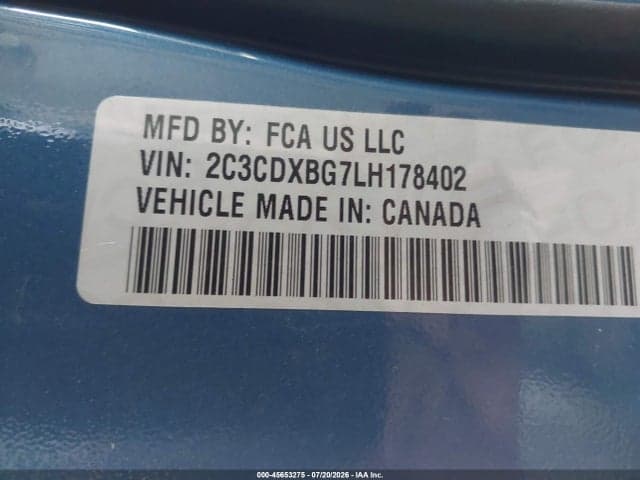 2020 DODGE CHARGER SXT RWD 9