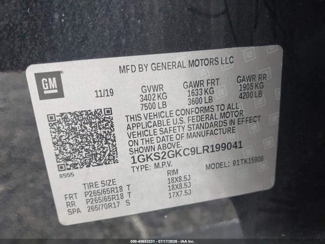 2020 GMC YUKON XL 4WD SLT 9
