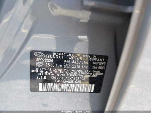 2024 HYUNDAI SONATA SEL 9