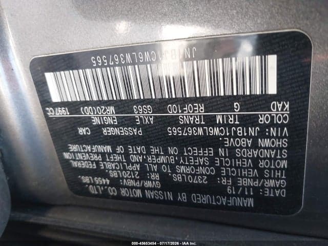2020 NISSAN ROGUE SPORT SV AWD XTRONIC CVT 9