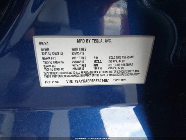 2024 TESLA MODEL Y LONG RANGE DUAL MOTOR ALL-WHEEL DRIVE 9