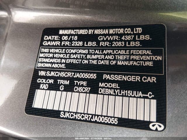 2018 INFINITI QX30 ESSENTIAL 9