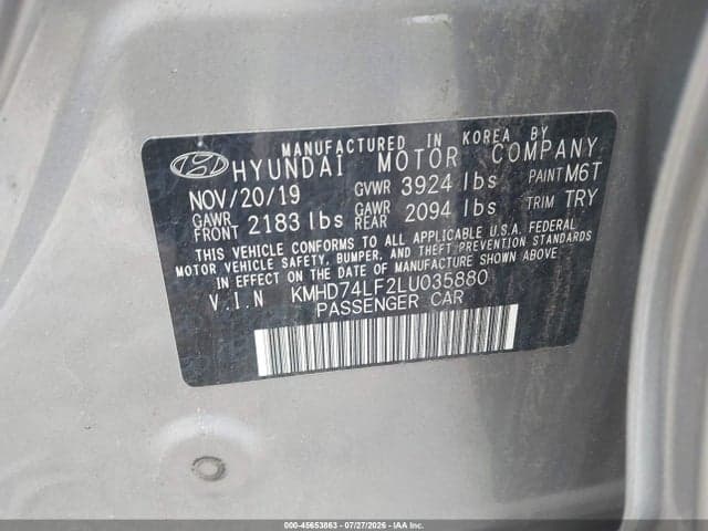 2020 HYUNDAI ELANTRA SE 9