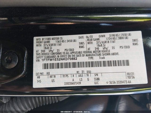 2022 FORD F-150 XLT 9