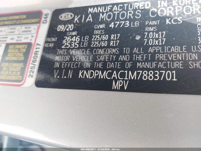2021 KIA SPORTAGE LX 9