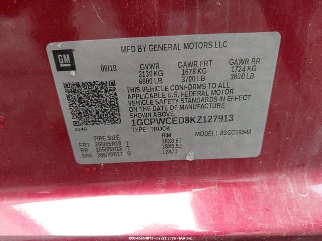 2019 CHEVROLET SILVERADO 1500 LT 9