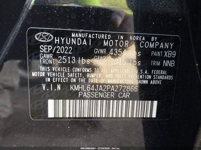 2023 HYUNDAI SONATA SEL 9