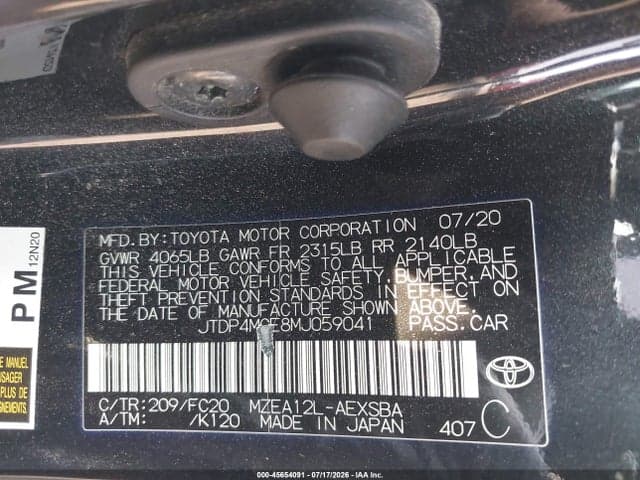 2021 TOYOTA COROLLA SE 9