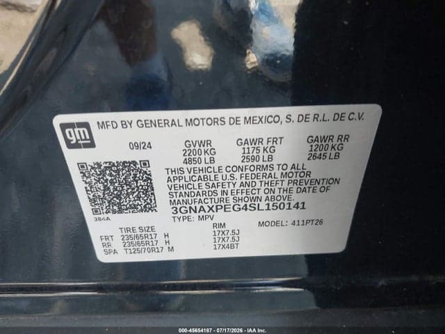 2025 CHEVROLET EQUINOX AWD LT 9