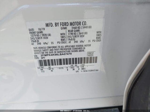 2020 FORD EDGE TITANIUM 9