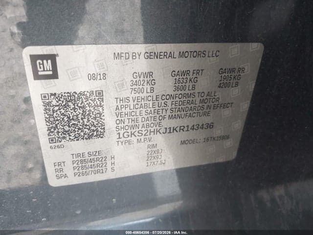 2019 GMC YUKON XL DENALI 9