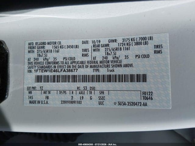 2020 FORD F-150 XLT 9