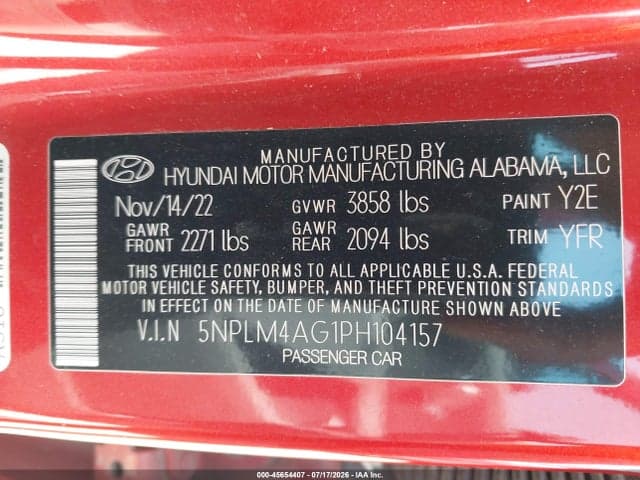 2023 HYUNDAI ELANTRA SEL 9