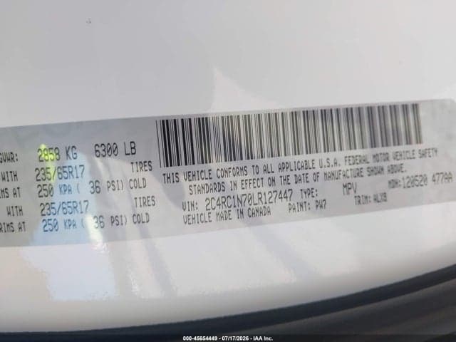 2020 CHRYSLER PACIFICA HYBRID LIMITED 9
