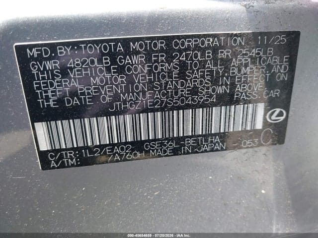 2025 LEXUS IS 350 F SPORT 9