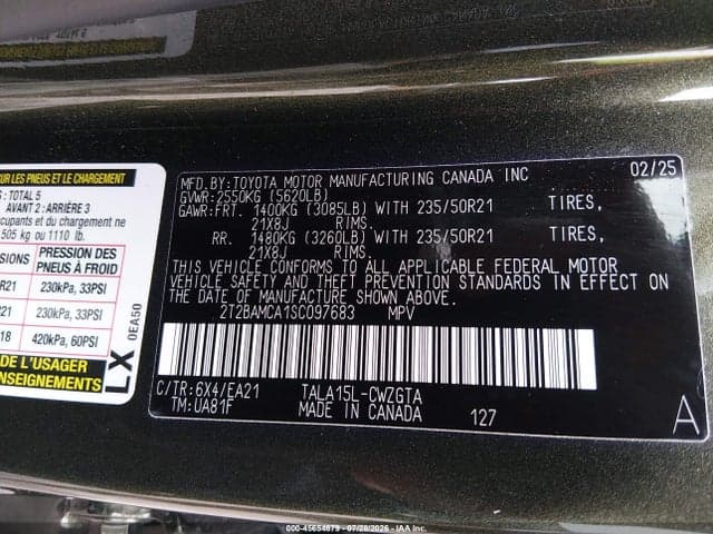 2025 LEXUS RX 350 PREMIUM 9