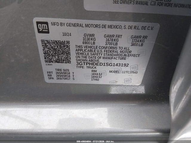 2025 GMC SIERRA 1500 2WD SHORT BOX SLT 9