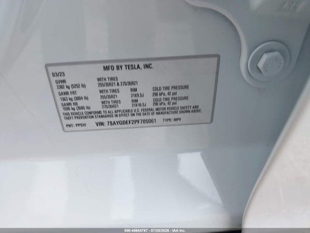 2023 TESLA MODEL Y PERFORMANCE DUAL MOTOR ALL-WHEEL DRIVE 9