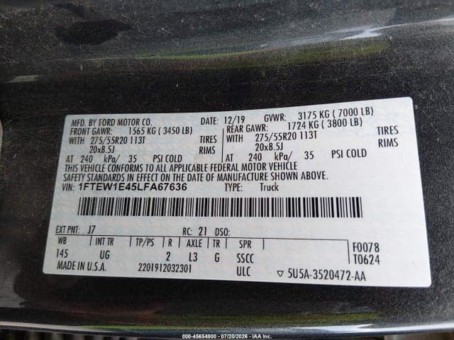 2020 FORD F-150 XLT 9