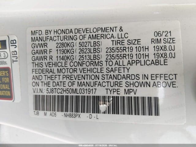 2021 ACURA RDX TECHNOLOGY PACKAGE 9