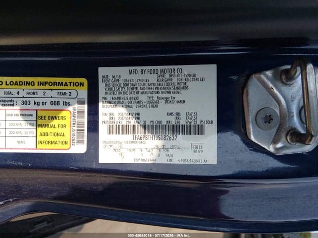 2018 FORD MUSTANG ECOBOOST 9