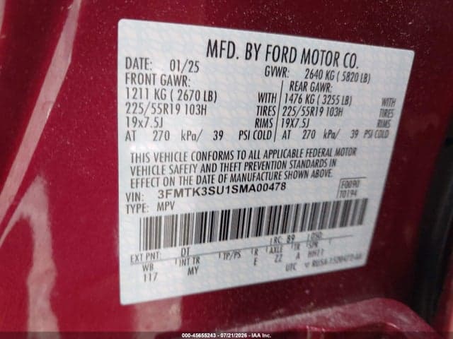 2025 FORD MUSTANG MACH-E PREMIUM 9
