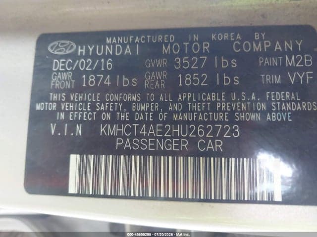 2017 HYUNDAI ACCENT SE 9