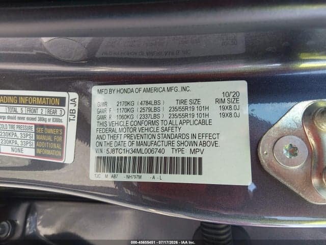 2021 ACURA RDX STANDARD 9