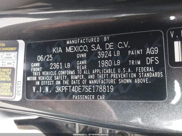 2025 KIA K4 LX 9