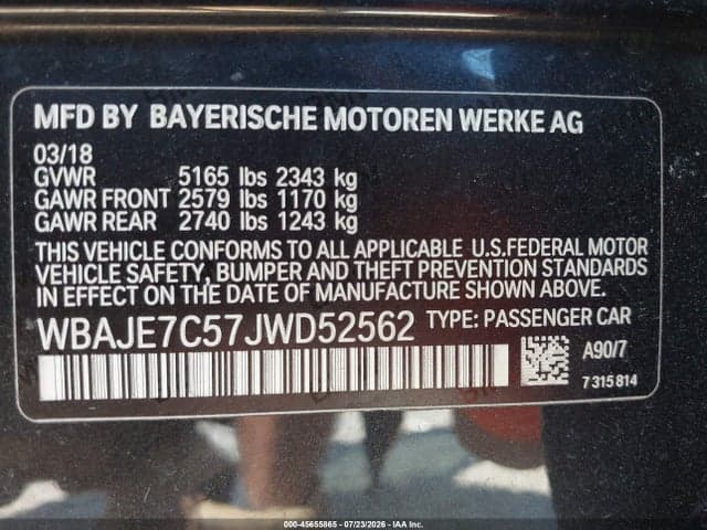 2018 BMW 540I XDRIVE 9
