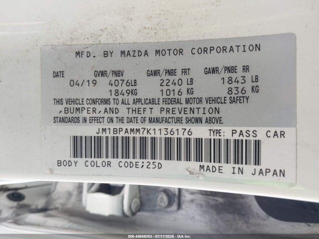 2019 MAZDA MAZDA3 PREFERRED PACKAGE 9