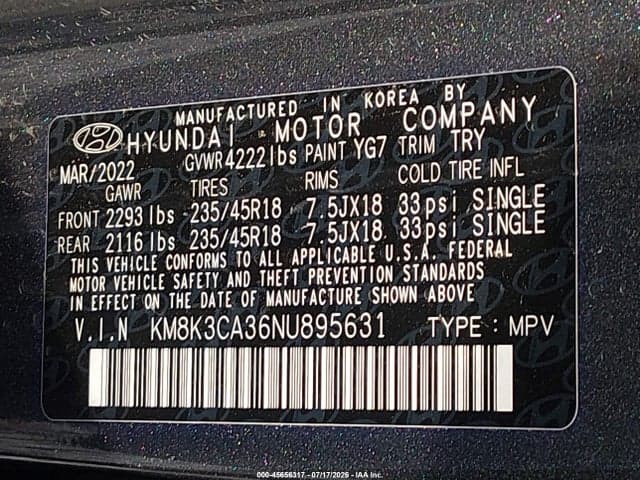 2022 HYUNDAI KONA N LINE 9