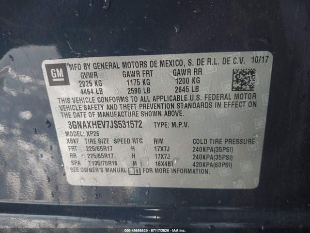 2018 CHEVROLET EQUINOX LS 9