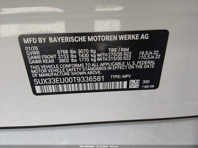 2026 BMW X5 M60I 9