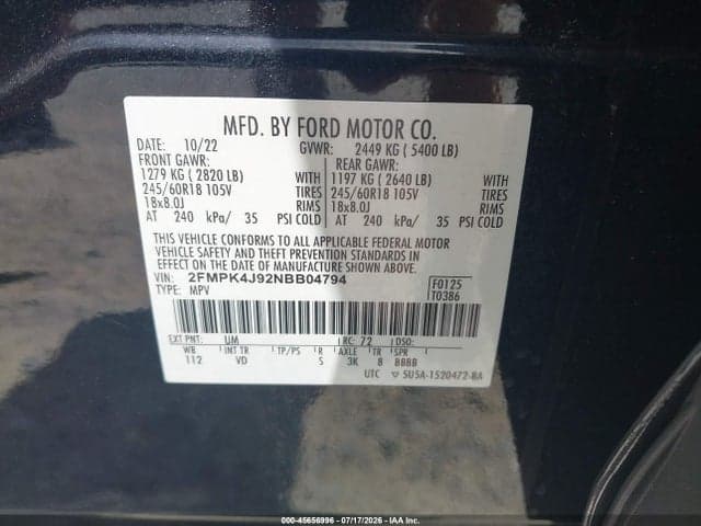 2022 FORD EDGE SEL 9