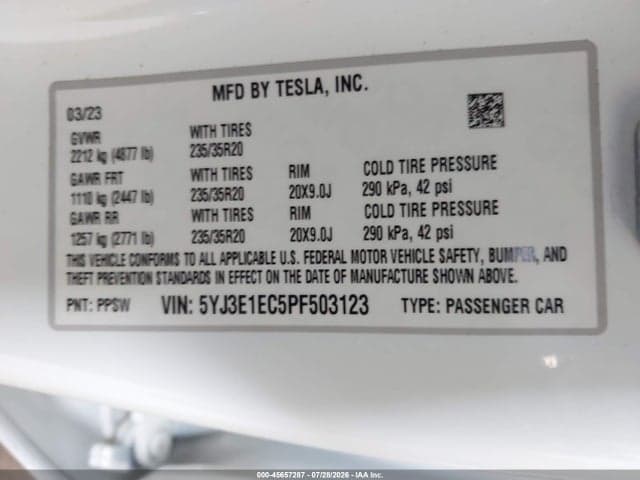 2023 TESLA MODEL 3 PERFORMANCE DUAL MOTOR ALL-WHEEL DRIVE 9