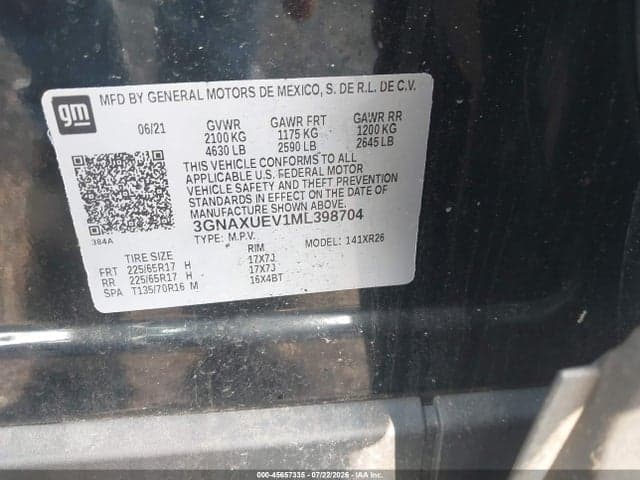 2021 CHEVROLET EQUINOX AWD LT 9