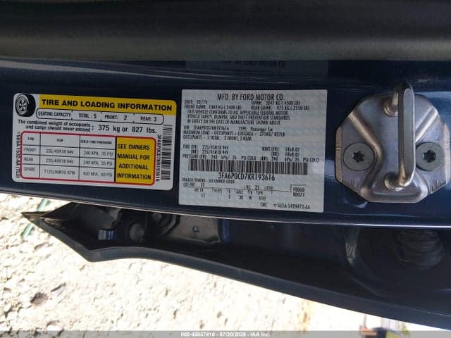 2019 FORD FUSION SEL 9