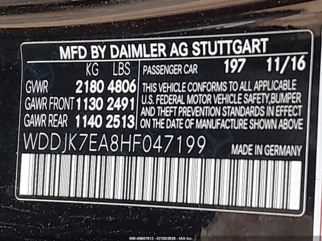 2017 MERCEDES-BENZ AMG SL 63 9