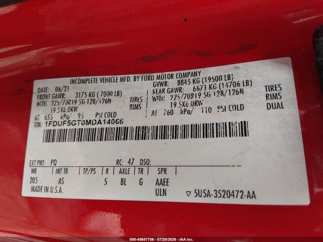 2021 FORD F550 SUPER DUTY 9