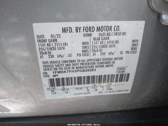 2023 FORD EXPLORER LIMITED 9