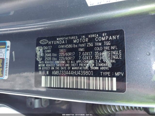 2017 HYUNDAI TUCSON SE 9