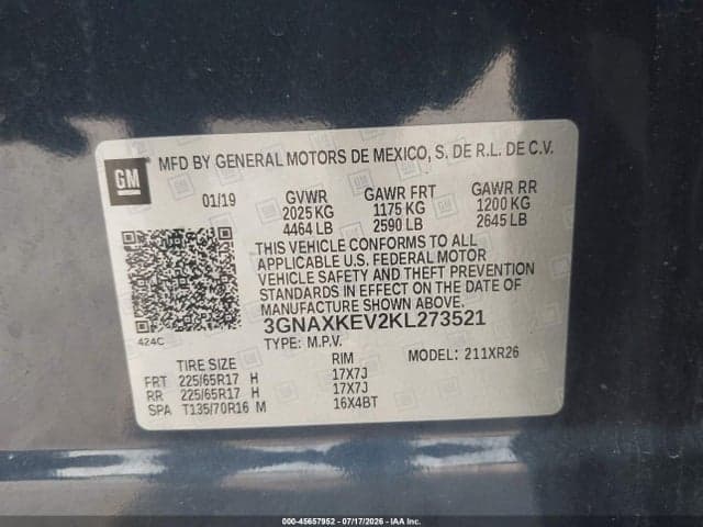 2019 CHEVROLET EQUINOX LT 9