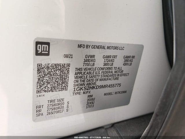 2021 GMC YUKON XL 4WD AT4 9