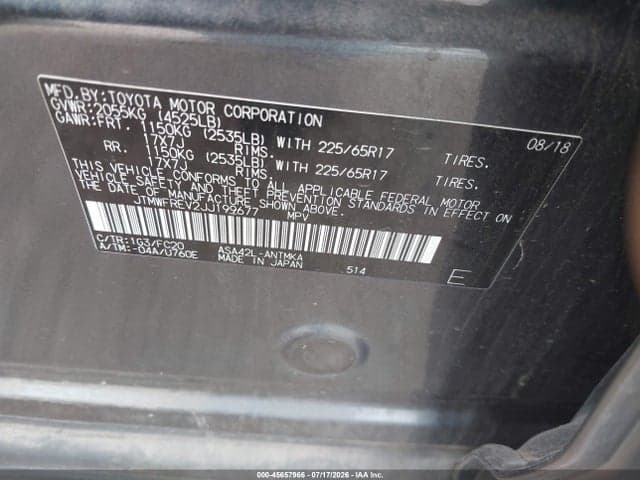 2018 TOYOTA RAV4 XLE 9