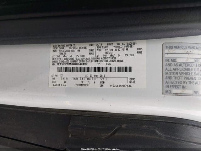 2019 FORD TRANSIT-150 9