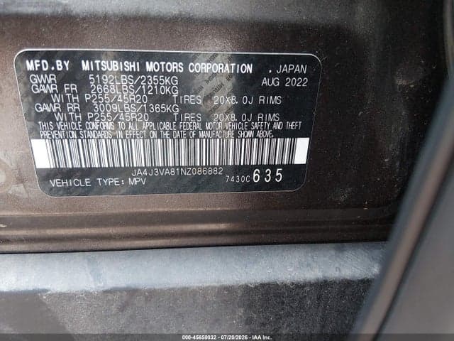 2022 MITSUBISHI OUTLANDER SEL 2.5 2WD/SEL SPECIAL EDITION 2WD 9